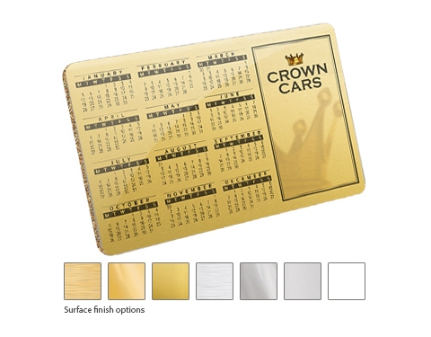 ColourBrite Aluminium Calendar Coasters - Gold