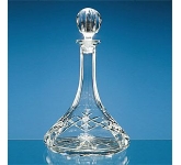 3/4 Ltr Lead Crystal Panel Ships Decanter