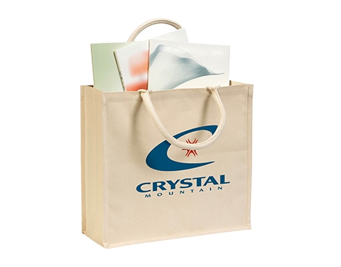 Branded Broomfield 7oz Natural Cotton Canvas Bags at GoPromotional
