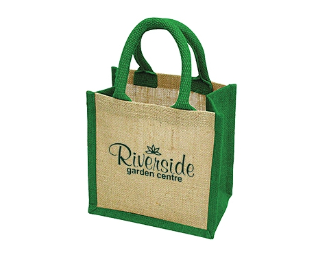 Lichfield Mini Bag For Life Jute Bags - Green