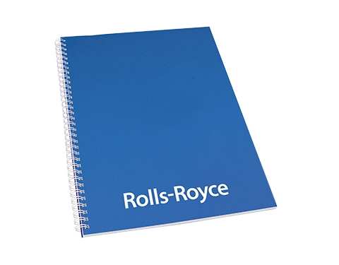 A5 Recycled Till Receipt Wire Bound Notepads - Royal Blue