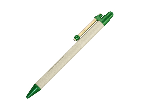 Amazon Round Clip Recycled Pens - Green
