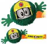Fireman Mophead Character Logo Bug