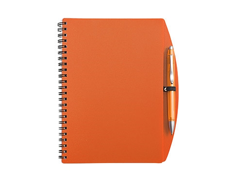 Sorento A5 Notebook & Pen - Orange