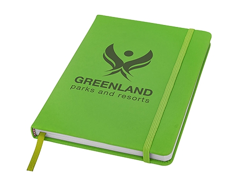 A5 Spectrum Soft Feel Notebooks - Lime Green