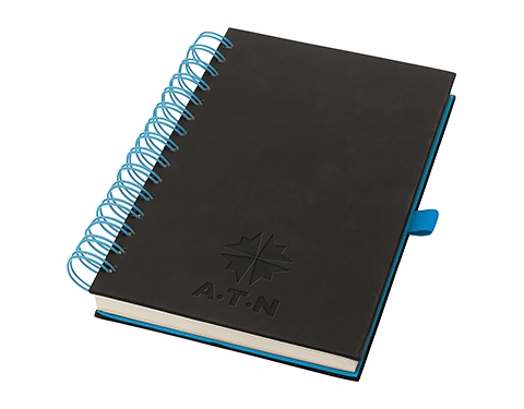 Orlando A5 Wiro Journal Notebooks - Blue