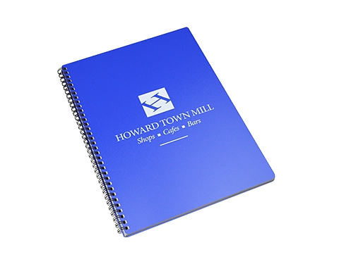 A4 Spectrum Polyprop Wirebound Notepads -  Royal Blue