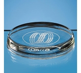 Wicklow Oval Glass Paperweight
