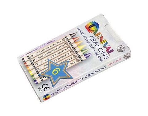 Carnival Six Pack Of Crayons - White