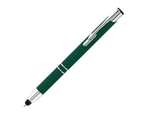 Electra Classic Corporate Soft Touch Metal Pens - Green