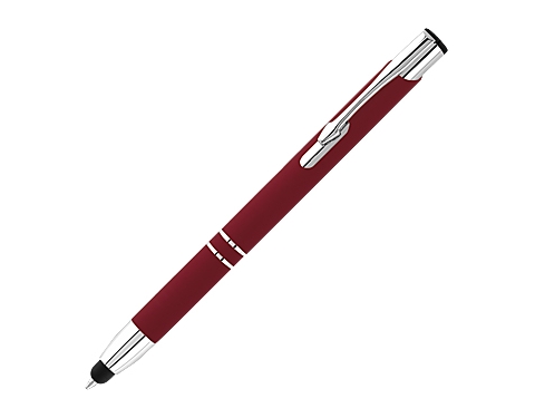 Electra Classic Corporate Soft Touch Metal Pens - Red