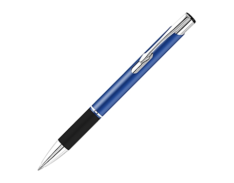 Electra Satin Grip Metal Pens - Navy Blue