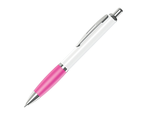 Promotional Contour Wrap Pens - Pink