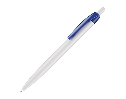 Branded SuperSaver Click Budget Pen - Blue