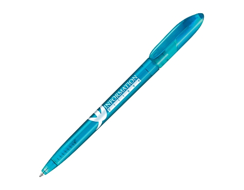 Promotional SuperSaver Value Twist Frost Pens - Aqua
