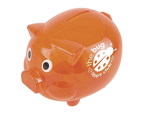 Super Saver Piggy Banks - Orange