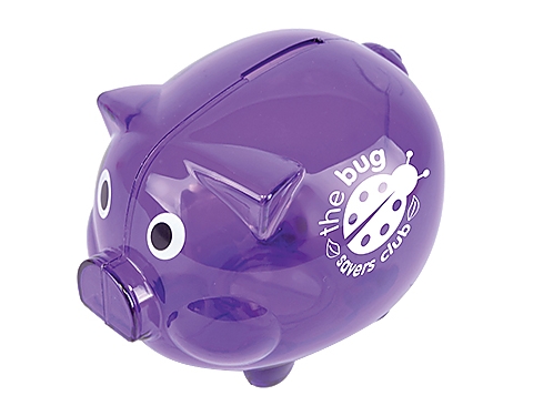 Super Saver Piggy Banks - Purple