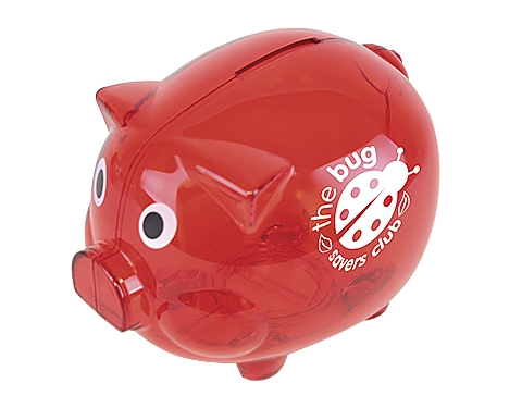 Super Saver Piggy Banks - Red