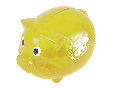 Super Saver Piggy Banks - Yellow