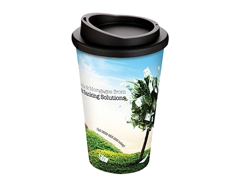 ColourBrite 350ml Americano Coffee Take Away Mugs - Black