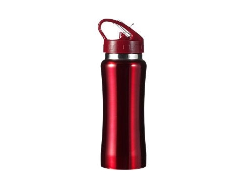 Sierra 600ml Metal Water Bottles - Red