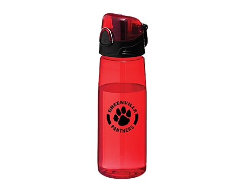 Excel 700ml Branded Water Bottles - Red