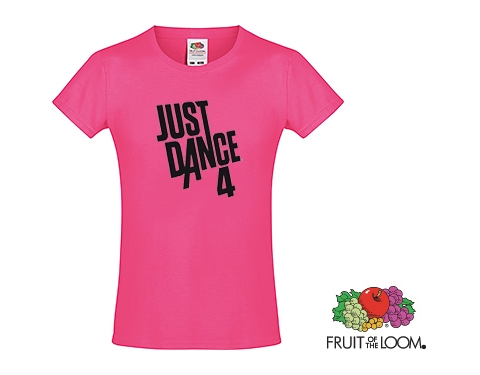 Fruit Of The Loom Sofspun Girls T-Shirts - Fuchsia