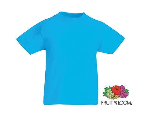 Fruit Of The Loom Value Weight Kids T-Shirts - Azure Blue