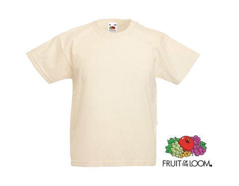 Fruit Of The Loom Value Weight Kids T-Shirts - Natural