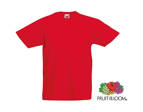 Fruit Of The Loom Value Weight Kids T-Shirts - Red