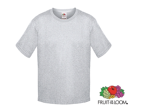 Fruit Of The Loom Sofspun Boys T-Shirts - Heather Grey