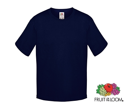 Fruit Of The Loom Sofspun Boys T-Shirts - Deep Navy