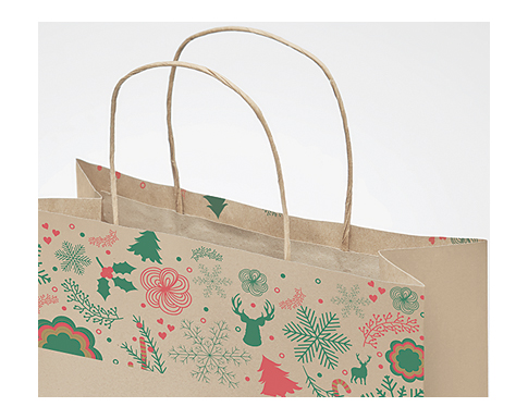 Noel Christmas Paper Gift Bags - Large