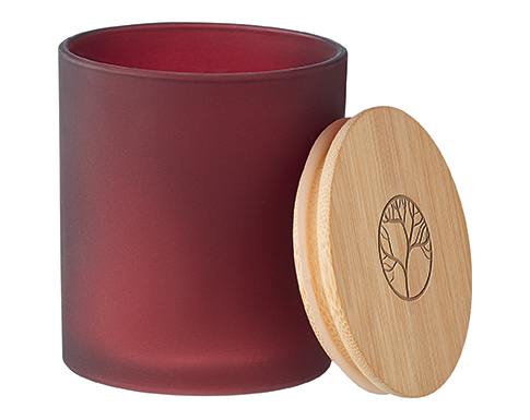 Peace Plant Based Wax Candles - Burgundy