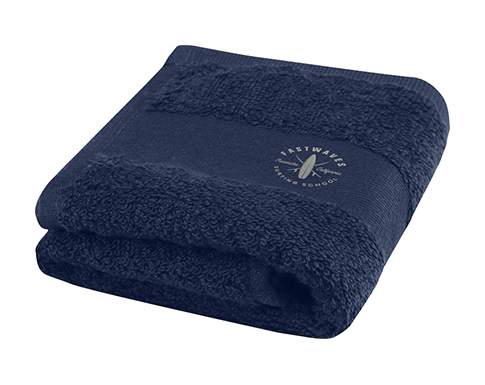 Avebury Cotton Guest Towels - Navy Blue