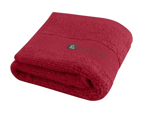 Avebury Cotton Guest Towels - Red