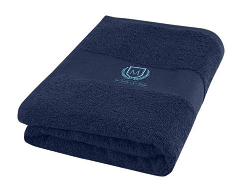 Sussex Cotton Hand Towels - Navy Blue