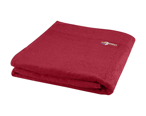 Glamorgan Large Cotton Bath Towels - Red