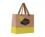 Riviera Matt Laminated Paper Gift Bags - Yellow