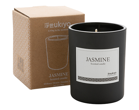 Ukiyo Jasmine Small Scented Candles - Black