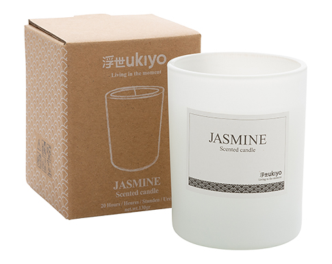 Ukiyo Jasmine Small Scented Candles - White