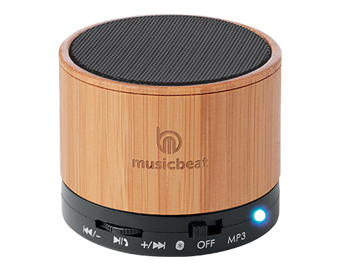 Sherwood Bamboo Bluetooth 3W Speakers - Black