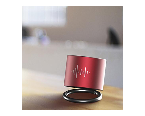 SCX Design 25 Mini Ring Bluetooth 3W Wireless Speakers - Red