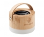 Pail Bamboo Wireless Light Up 3W Speakers - Natural