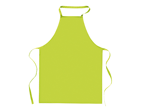 Saltaire Cotton Kitchen Aprons - Lime Green