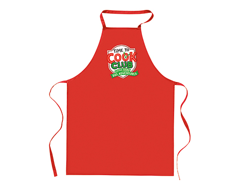 Saltaire Cotton Kitchen Aprons - Red