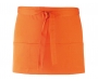 Premier Colours 3 Pocket Short Bib Aprons - Orange