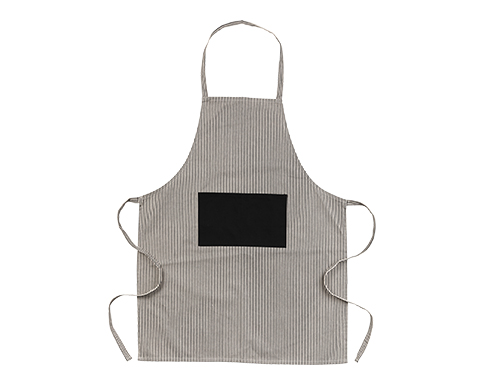 Whitby Impact Aware Recycled Cotton Bistro Aprons - Black