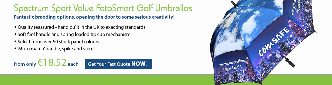 Spectrum Sport Value FotoSmart Golf Umbrellas