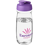 H20 Splash 600ml Flip Top Water Bottles branded with your logo for corporate promotions
